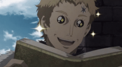 Man With Star On Forehead Reading Book And Smiling GIF