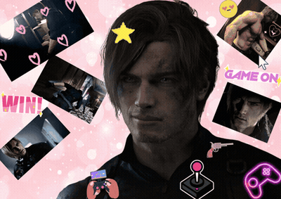 Man With Star On Head Surrounded By Pictures And Game GIF