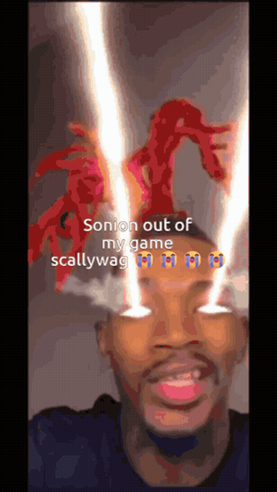 Man With Statue On Head Sonion Out Of My Game Scallywag GIF