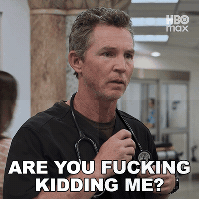 Man With Stethoscope Says Are You Fucking Kidding Me GIF