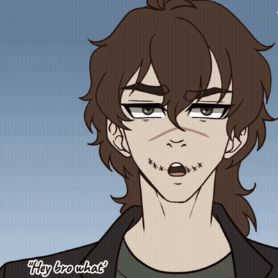 Man With Stitched Face Saying Hey Bro What GIF