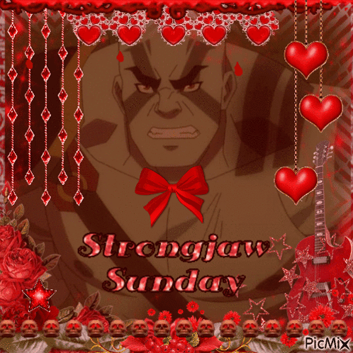 Man With Strongjaw Sunday GIF