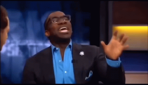 Man With Suit Blue Shirt Funny Face Woman GIF
