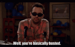 Man With Sunglass You Are Basically Busted GIF