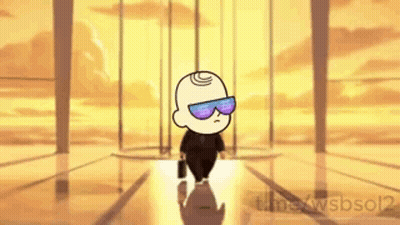 Man With Sunglasses And Briefcase GIF