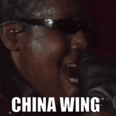 Man With Sunglasses And China Wing GIF
