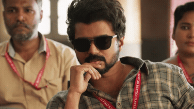 Man With Sunglasses And College Of Arts Lanyard GIF
