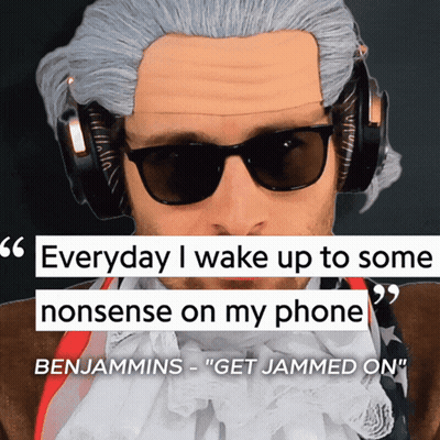 Man With Sunglasses And Headphones Says Everyday I Wake Up To Some Nonsense On My Phone GIF