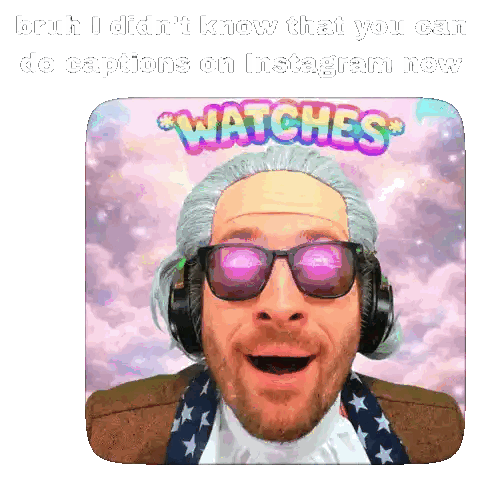 Man With Sunglasses And Headphones Watches GIF