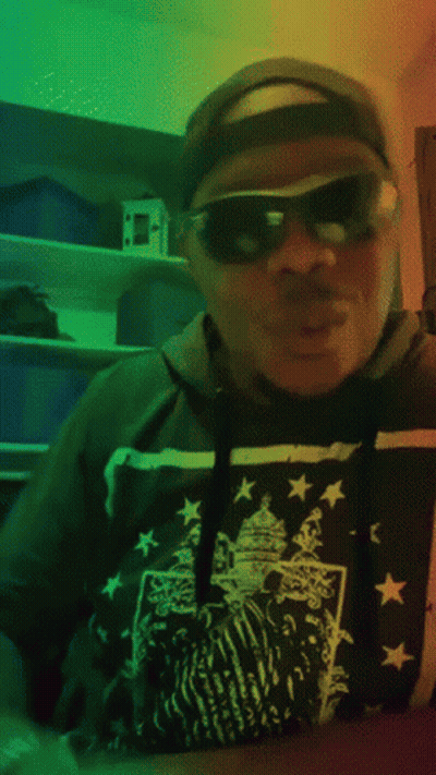 Man With Sunglasses And I See U Shirt GIF