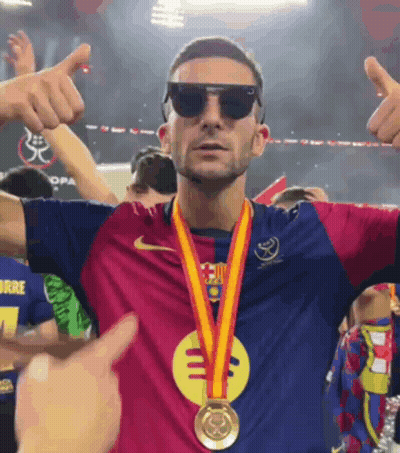 Man With Sunglasses And Medal Giving Thumbs Up GIF