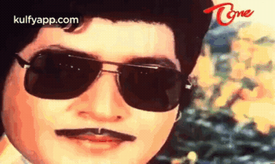 Man With Sunglasses And Mustache GIF