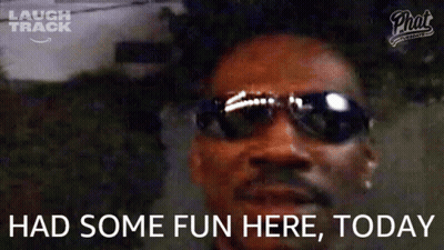 Man With Sunglasses Had Some Fun Here Today GIF