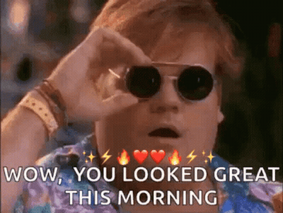 Man With Sunglasses Looking Through Binoculars GIF