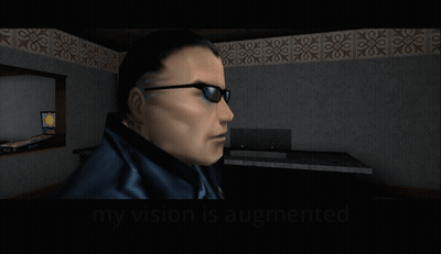 Man With Sunglasses Saying My Vision Is Augmented GIF