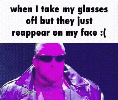 Man With Sunglasses Saying When I Take My Glasses Off GIF