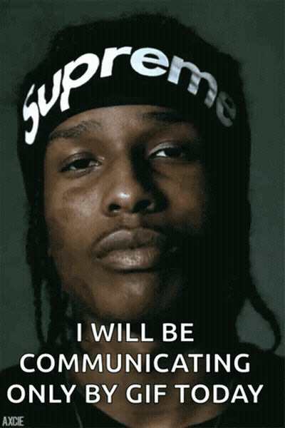 Man With Supreme Headband GIF