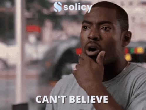 Man With Surprised Look And Can't Believe GIF
