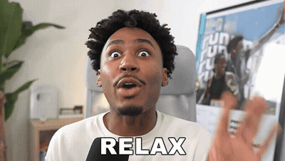 Man With Surprised Look And Relax Shirt GIF