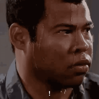 Man With Sweat Running Down Face GIF