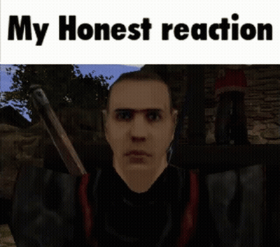 Man With Sword My Honest Reaction GIF