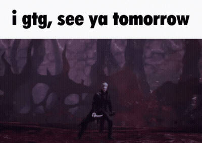 Man With Sword Saying See Ya Tomorrow GIF