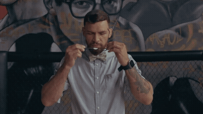 Man With Taped Glasses GIF