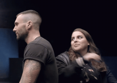 Man With Tattoo Next To Woman In Black Jacket GIF