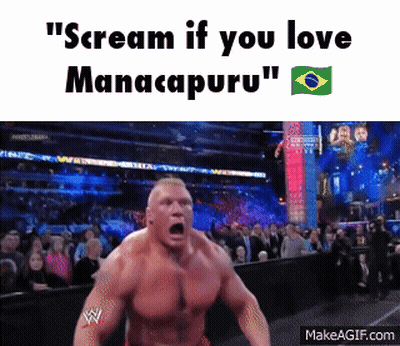 Man With Tattoo Scream If You Love Manacapuru GIF