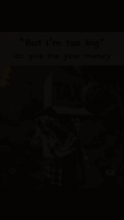 Man With Tax Box On Head GIF