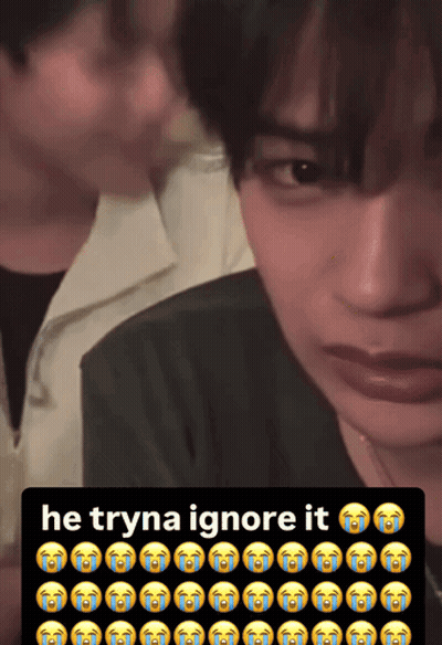 Man With Tears He Tryna Ignore It GIF