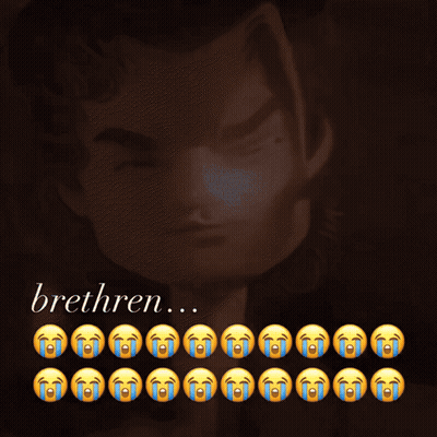 Man With Tears Saying Brethren GIF