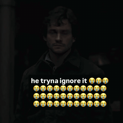 Man With Tears Saying He Tryna Ignore It GIF