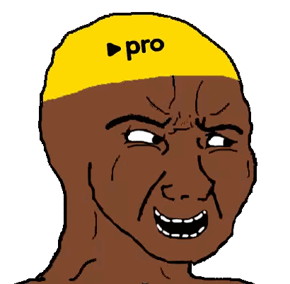 Man With Tears Wearing Pro Hat Sticker