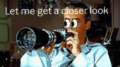 Man With Telescope Says Let Me Get A Closer Look GIF