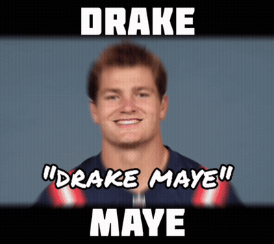 Man With Text Drake Maye GIF