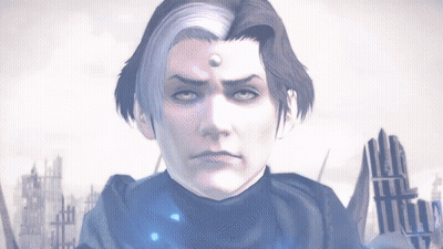 Man With Third Eye Looking At Camera GIF