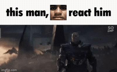 Man With This Man React Him Above GIF