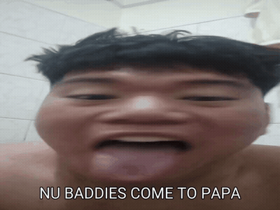 Man With Tongue Out Saying Nu Baddies Come To Papa GIF