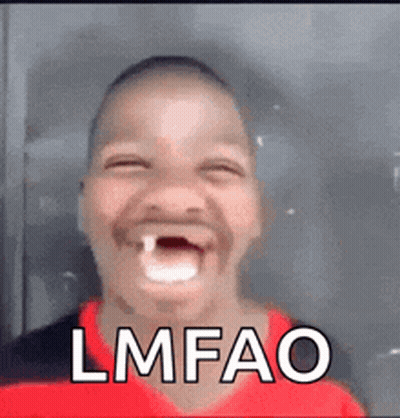 Man With Tooth Making Funny Face Says Lmfao GIF