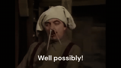 Man With Towel On Head Saying Well Possibly GIF