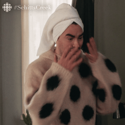 Man With Towel on Head Schitts Creek
