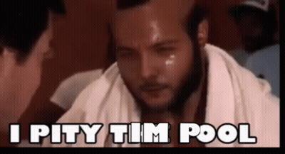 Man With Towel Saying I Pity Tim Pool GIF