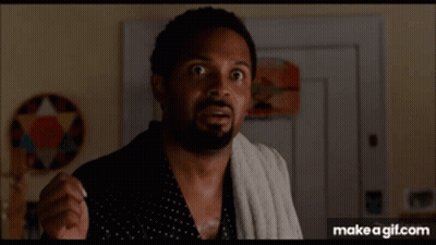 Man With Towel Surprised Face GIF