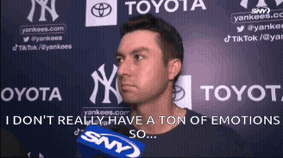 Man With Toyota Logo Says I Don't Really Have A Ton Of Emotions GIF