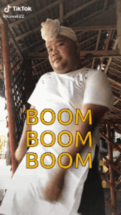 Man With Turban Says Boom Boom Boom TikTok GIF