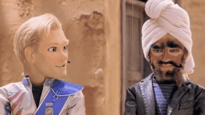 Man With Turban Talking To Man GIF
