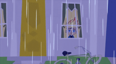 Man With Umbrella In Rain Great Britain The Land Of Eternal Rains GIF