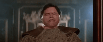 Man With Very Large Face Making Funny Face GIF