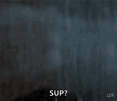 Man With Water Drops And Sup On Face GIF